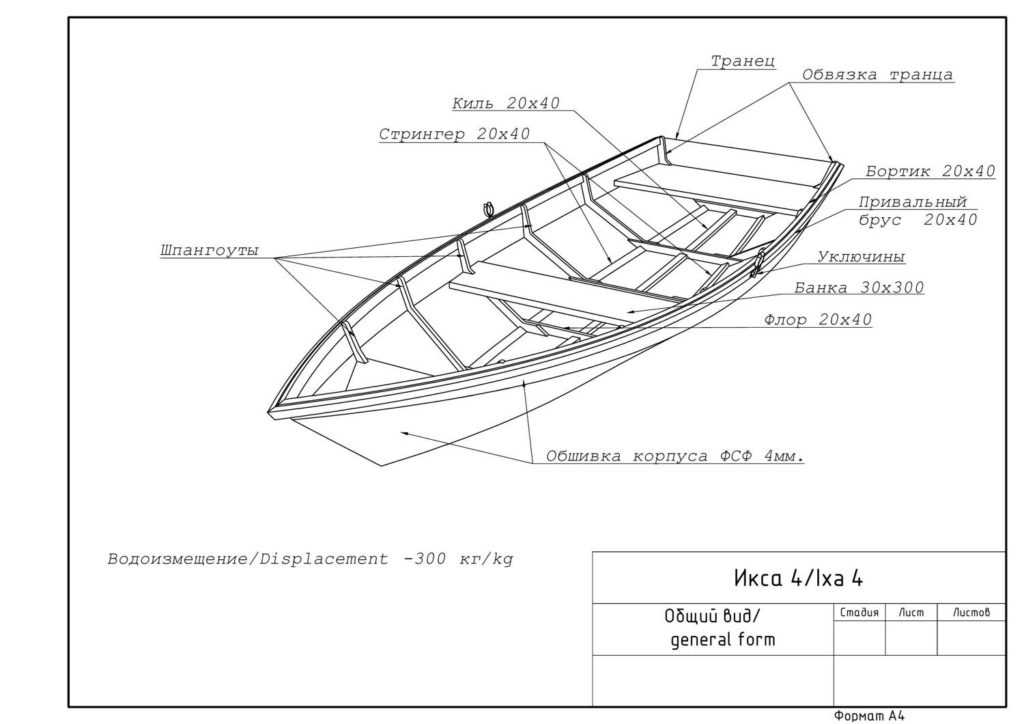 Лодка плоскодонка чертеж