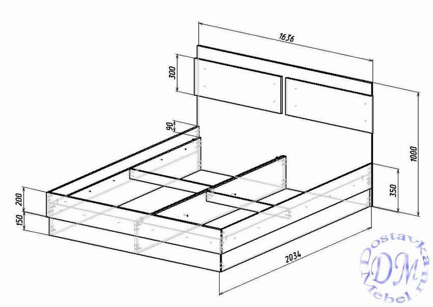 Кровать своими руками чертежи и размеры схемы и проекты эскизы двуспальная