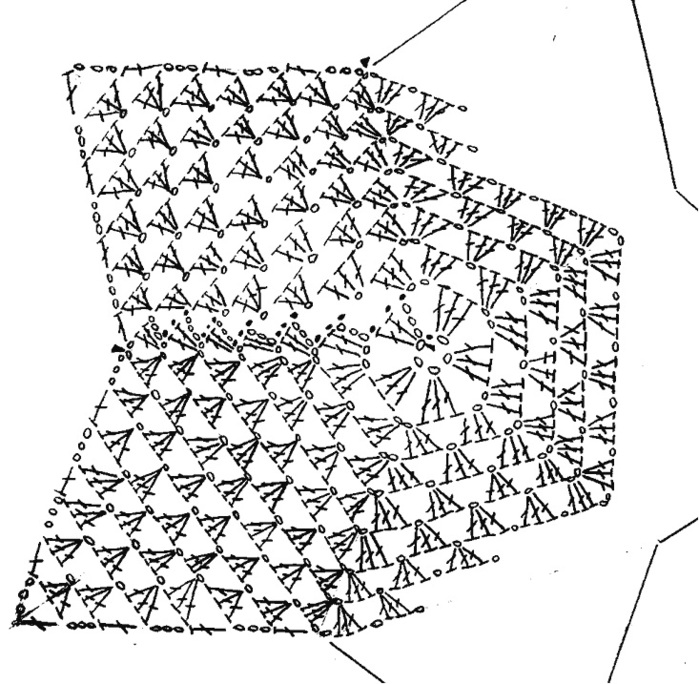 Коврик в форме звезды крючком схема