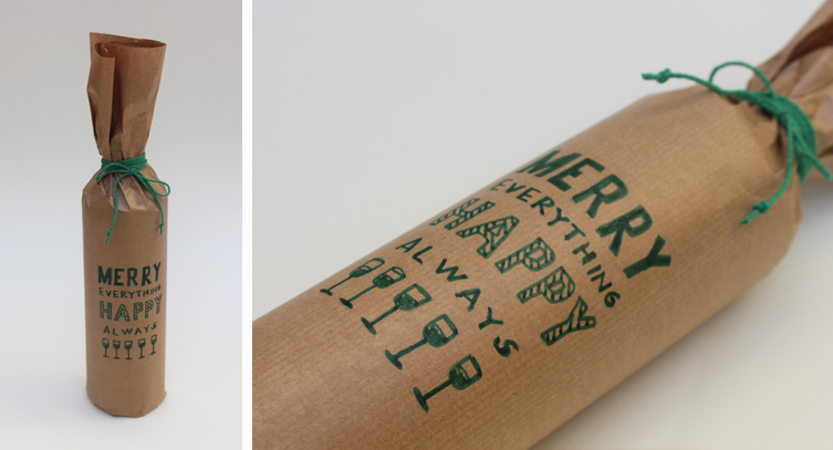 How to wrap bottles 4