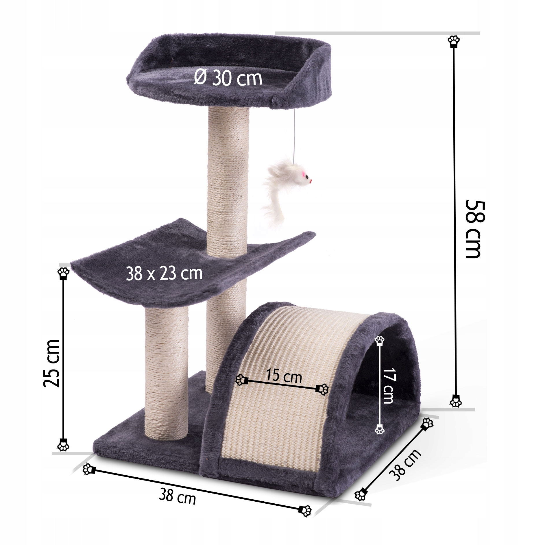 Игровой комплекс tm05 для кошек, 380*380*610мм