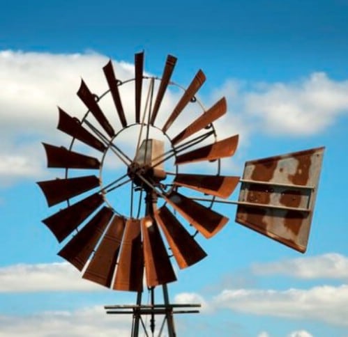 Four Foot Metal Bladed DIY Windmill