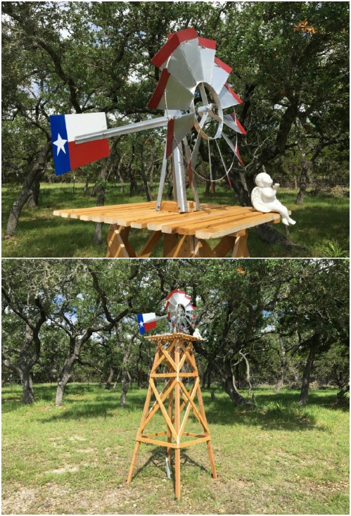 DIY Windmill With Wooden Base