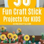 Popsicle stick crafts collage