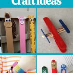 Popsicle stick crafts collage