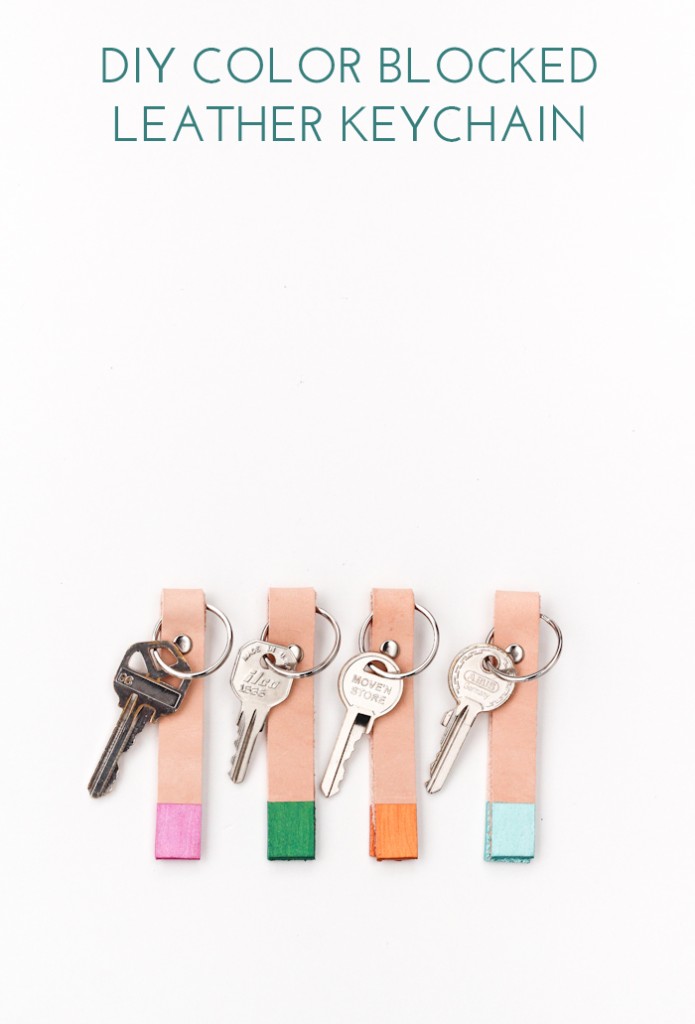 DIY Colorblock Keychain