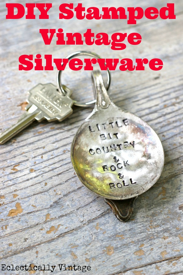 Diy Stamped Silverware Keychain