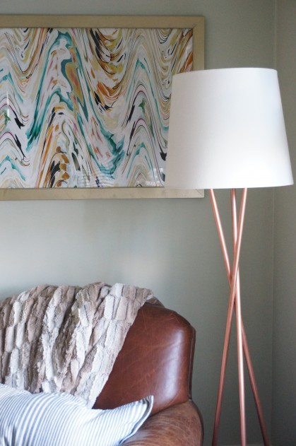 Diy copper floor lamp