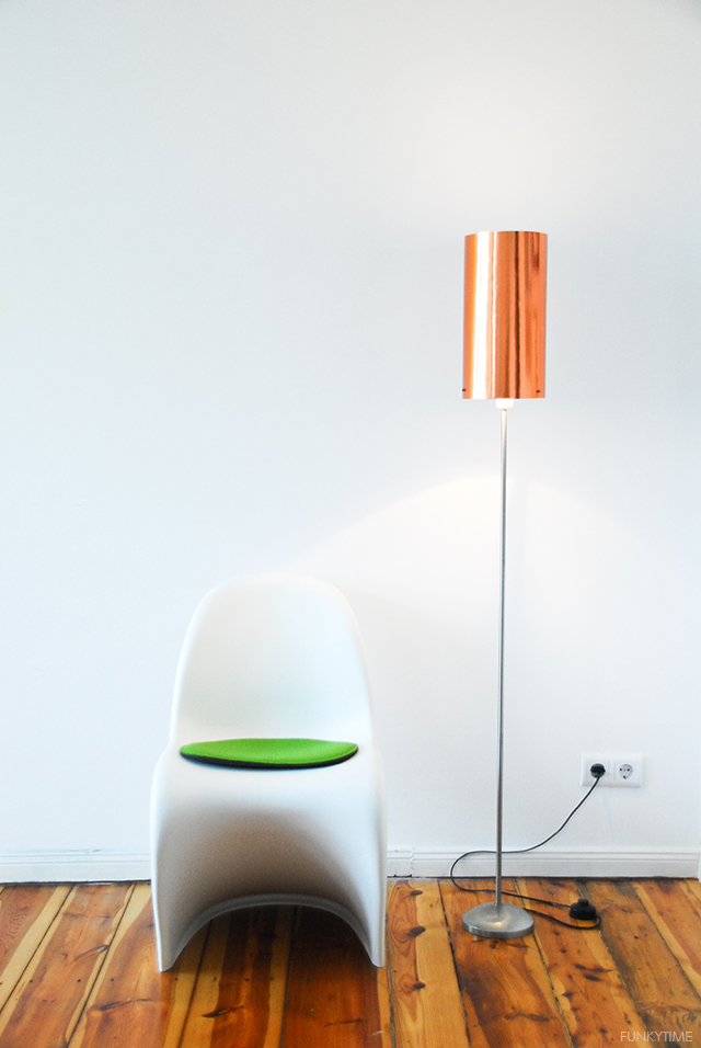 Diy copper top floor lamp