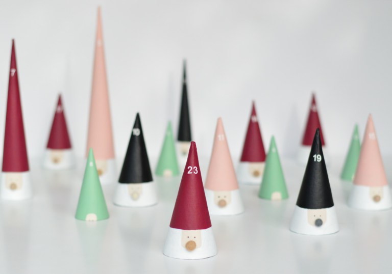 DIY advent calendar made by kids