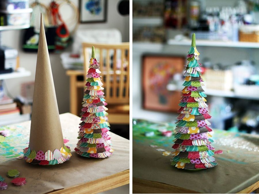 Paper christmas Tree for Table