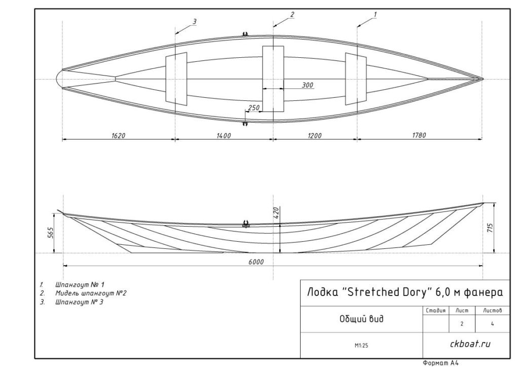 Лодка деревянная чертеж