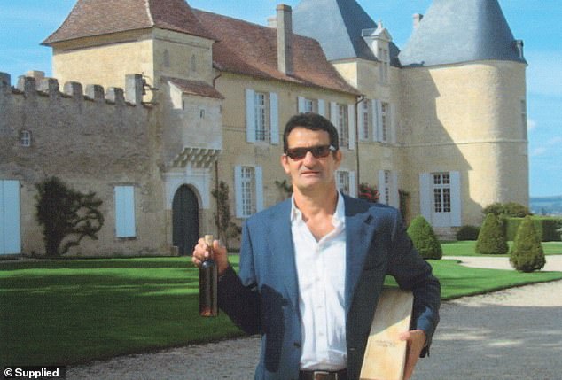 Baker and Hopko eventually flew out of Georgia with a dozen bottles to test in France and once back in Australia began arrangements to buy the rest. Baker is pictured with one of the bottles of 19th Century wine