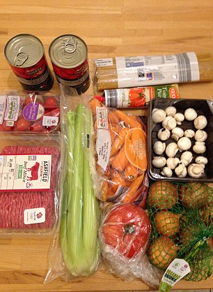 Above: The ingredients for Meika