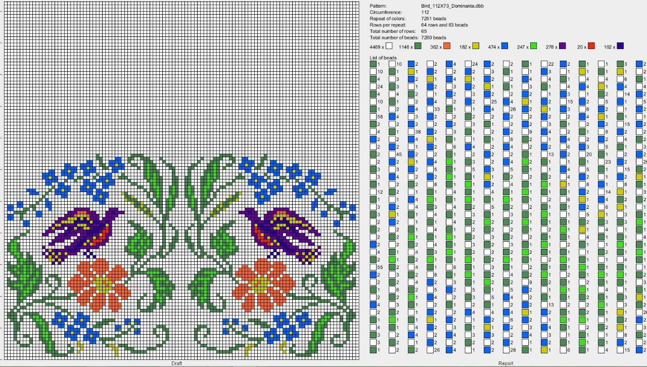 Косметичка из бисера схема