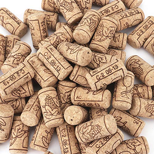 Tebery #8 Natural Wine Corks Premium Straight Cork Stopper 7/8
