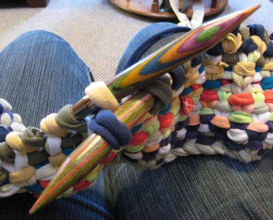 Вязание коврика-шарфа