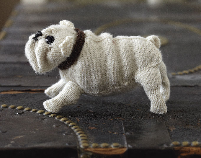 English Bulldog Free Knitting Pattern and more dog knitting patterns