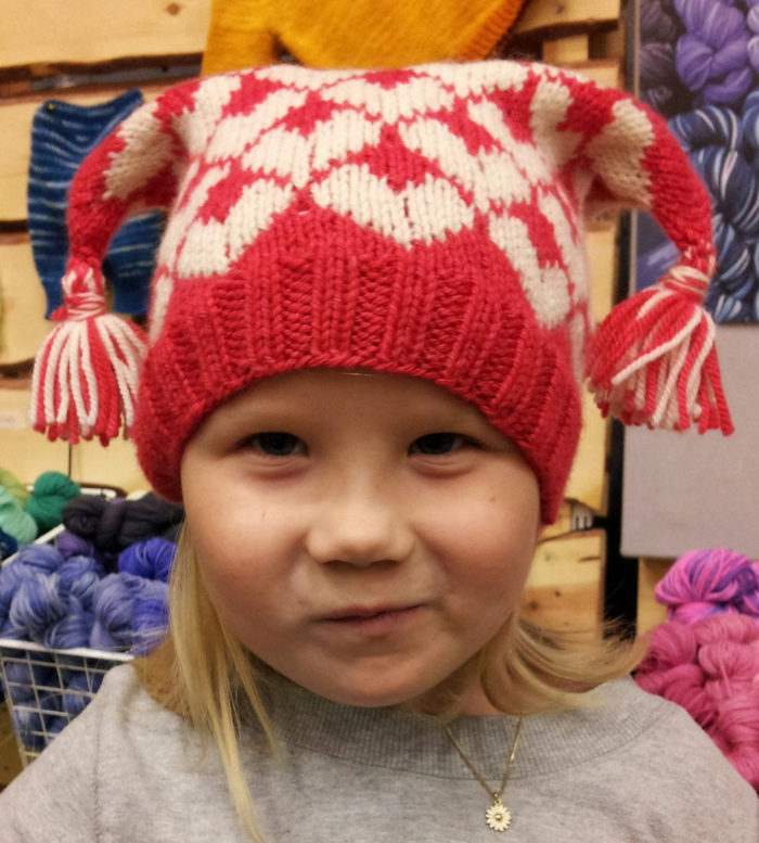 Free Knitting Pattern for "I heart you" hat