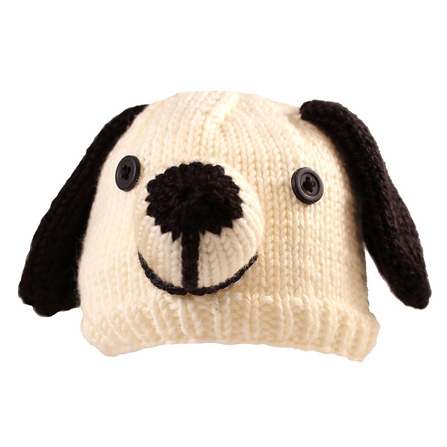 Puppy Hat Free Knitting Pattern and more free dog knitting patterns