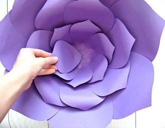 Искусство DIY: пошаговая схема, как легко и просто сделать цветы из бумаги своими руками 34