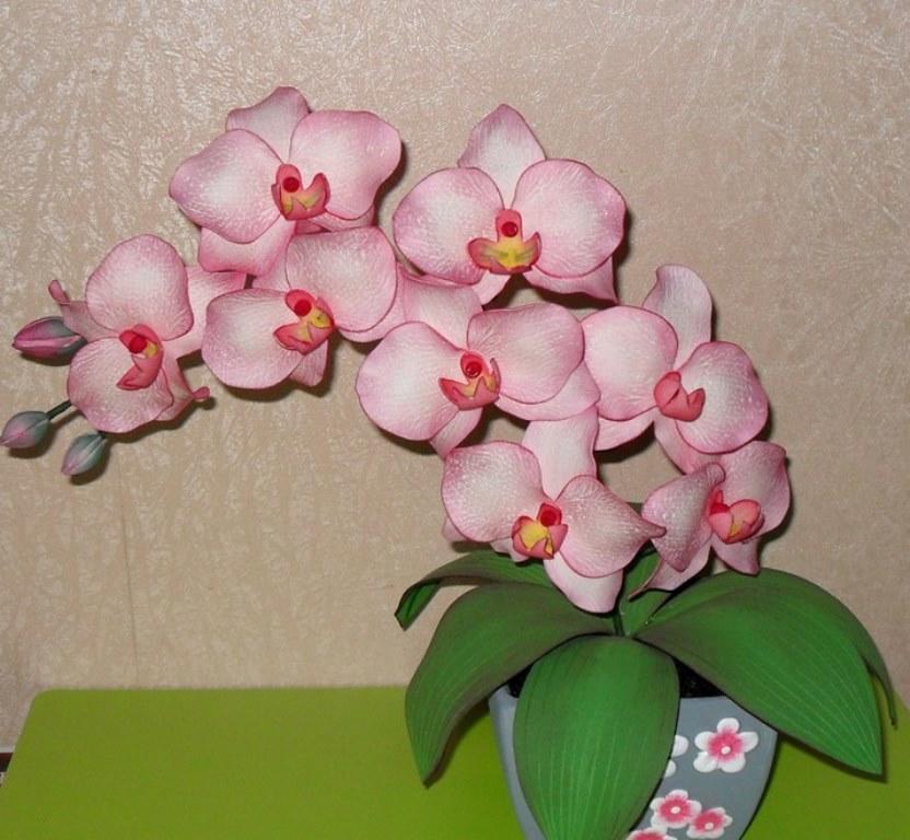 Для того чтобы более подробно узнать о том, как делать орхидею из фоамирана, вы можете посмотреть увлекательный мастер-класс