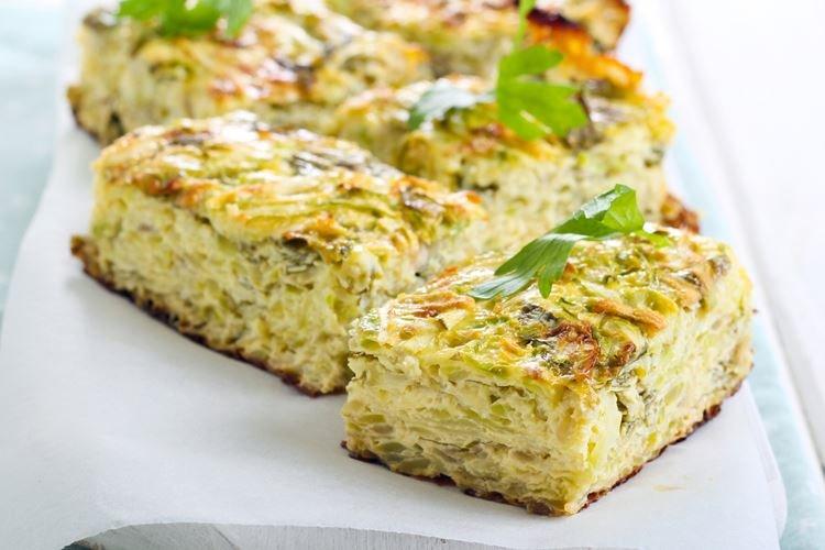 Творожная запеканка с кабачками в духовке - рецепты