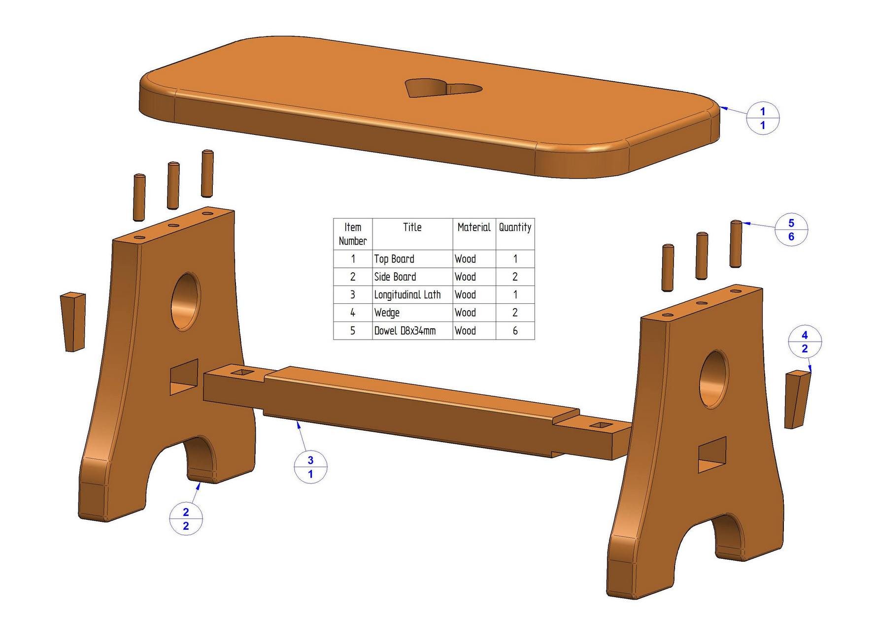 деревянные детали для стола