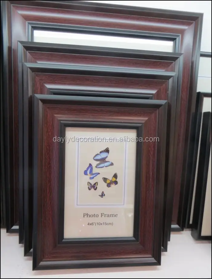cheap plywood style picture frame vintage retro photo frame plywood