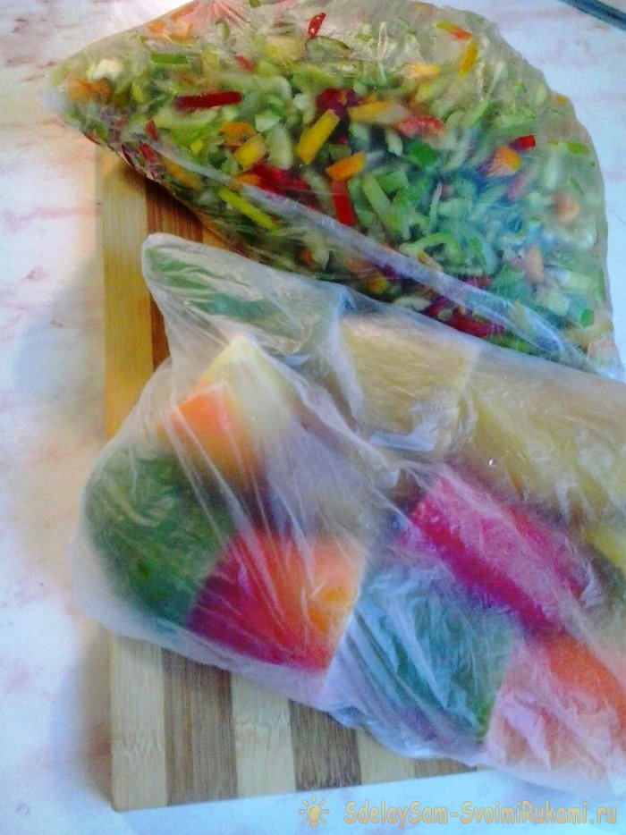 Заморозка овощей и зелени на зиму в домашних условиях