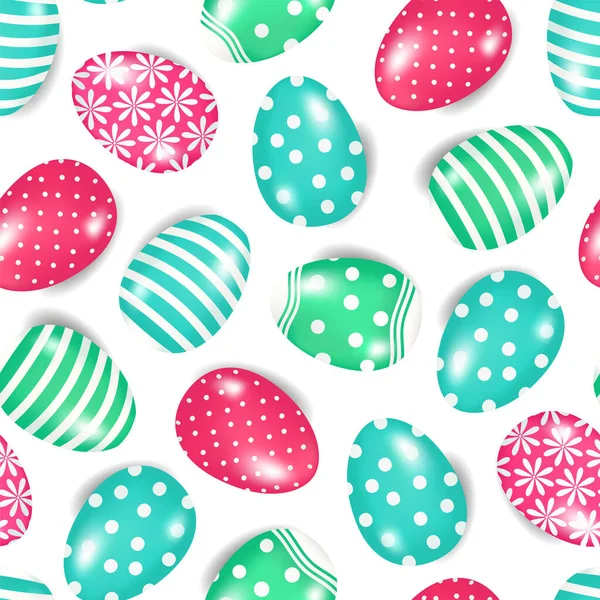 Hand Drawn Seamless Pattern Many Eggs Lines Circles Flowers Glare Royalty Free Stock Illustrations
