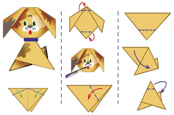 Оригами для детей 5 6 лет схемы пошаговые