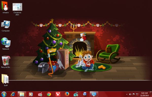 Christmas 2015 theme Windows 7 -1