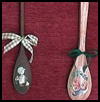 Decorative Wooden Spoon with Tied Ribbon Craft