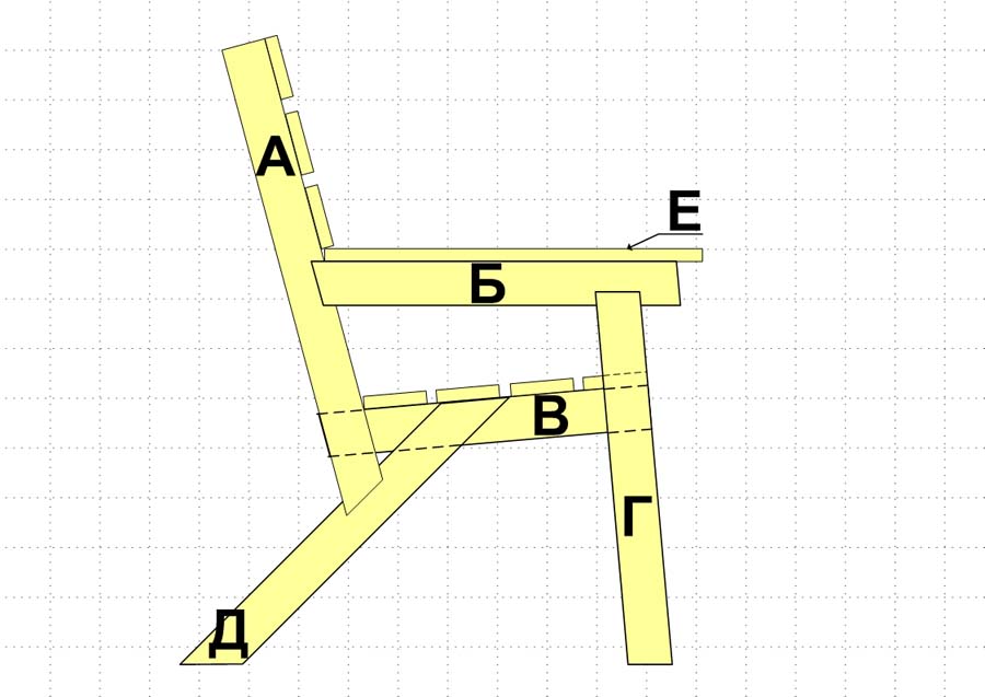 Лавочка своими руками из дерева со спинкой чертежи размеры фото пошагово