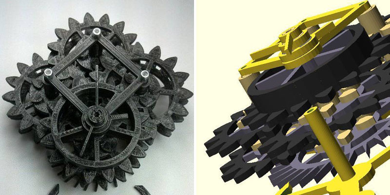 Make A Clock 3 - 3D Printed