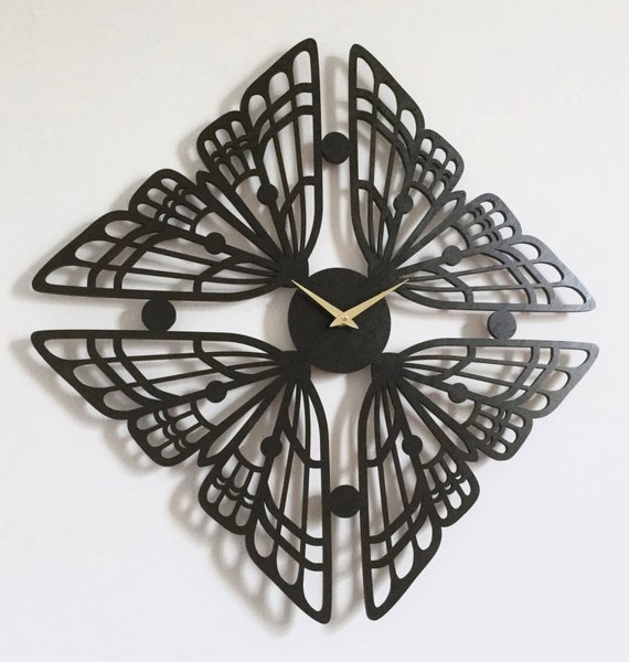 Laser Cut Products 01 - Sarah Mimo Moth Clock