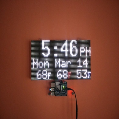 Make A Clock - RGB LED Matrix Wall Clock