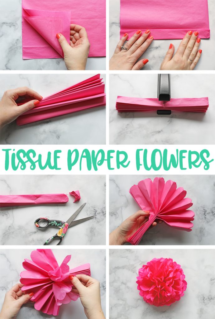How to make a tissue paper flower