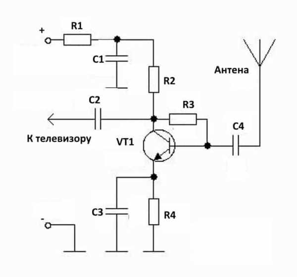 Антенный усилитель схема