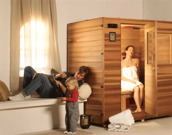 Баня домашняя –  мини сауна в ванной комнате квартиры или дома