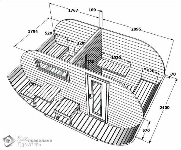 Баня бочка своими руками чертежи