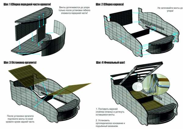 Чертежи детская кровать машинка