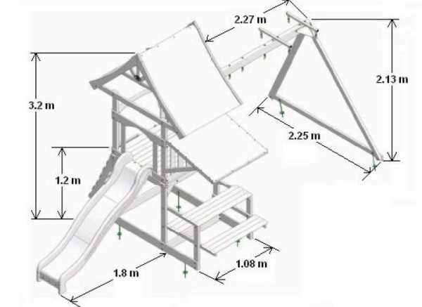 Детская горка своими руками чертежи