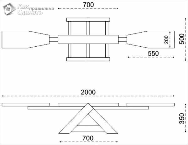 Качели садовые чертеж из трубы