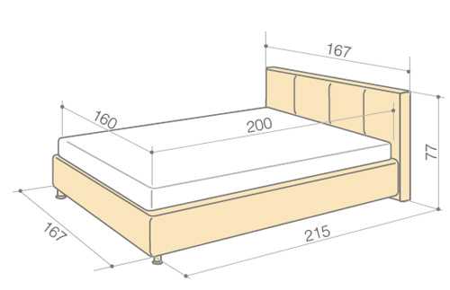 Размеры односпальной кровати стандарт детской