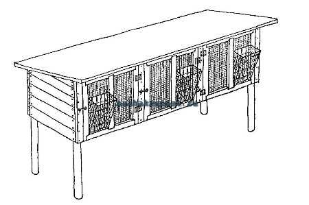 Клетка для кролика своими руками чертежи с размерами из дерева