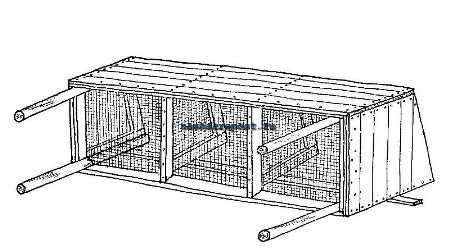 Чертеж домика для декоративного кролика