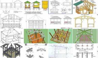Дизайн беседки рисунок
