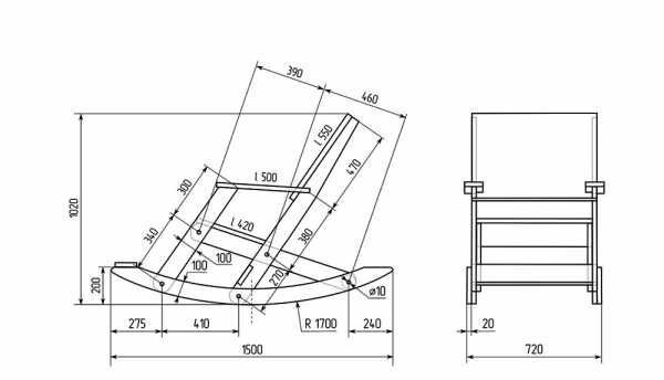 Чертежи для кресла качалки